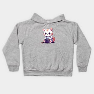 Gamer Cat Kids Hoodie